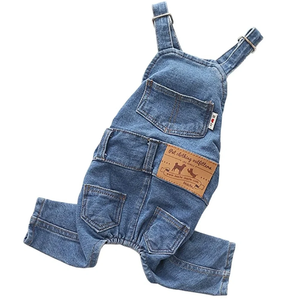 Pet Clothing Outfitters Denim Dog Overalls